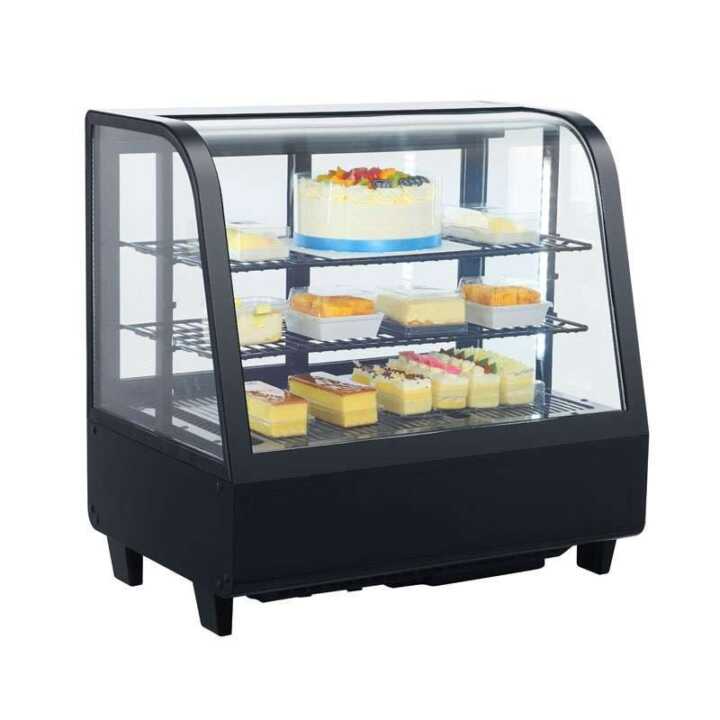 Armário expositor refrigerado de bancada 100 litros Preto 682 x450 x675h mm - Hotelequip.pt Armário expositor refrigerado de bancada 100 litros Preto 682 x450 x675h mm