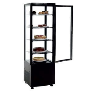 Expositor Refrigerado 4 Lados 238 litros Preto 515x485x1715h mm