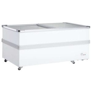 Ilha de congelação 2 portas de vidro deslizantes 2260 x945 x775h mm