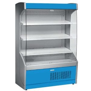 Mural expositor refrigerado 4 prateleiras 700 Profundidade 1530 x700 x1998h mm  MPL150-A azul