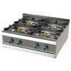 Fogão de mesa a gás de 4 queimadores 8+4