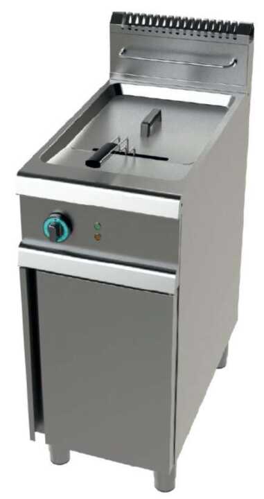 Fritadeira a gás 1 tanque limpo 17 litros com 16Kw Série 700 com dimensões 400x730x900h mm - Hotelequip.pt Fritadeira a gás 1 tanque limpo 17 litros com 16Kw Série 700 com dimensões 400x730x900h mm