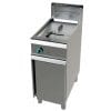 Fritadeira a gás 1cuba clean 21 litros com 19Kw Série 900  com dimensões 400x900x900h mm