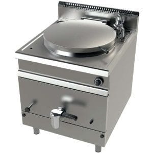 Marmita a gás 140 litros de aquecimento direto 21 Kw Série 900  com dimensões 800x900x900h mm