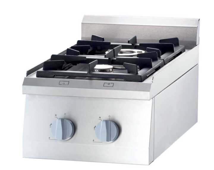 Fogão de mesa a gás 2 queimadores 400x700x250h mm 3 Fogão de mesa a gás 2 queimadores 400x700x250h mm 3