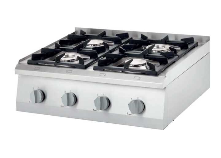 Fogão de mesa a gás 4 queimadores 800x700x250h mm 3 Fogão de mesa a gás 4 queimadores 800x700x250h mm 3