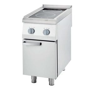 Fogão de indução com armário 2 zonas 400x700x850h mm 2x3