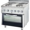 Fogão elétrico com forno estático 4 zonas 800x700x850h mm 4x2