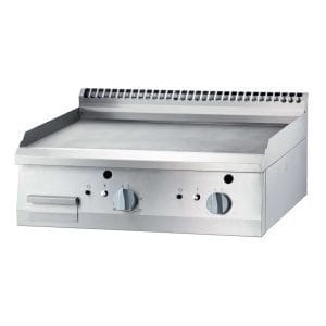 Fry Top a gás de mesa rectificada em aço