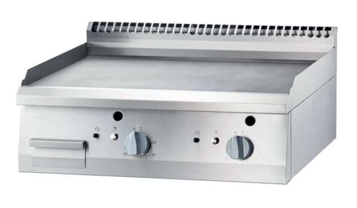 Fry Top a gás em aço rectificado de mesa em chapa lisa 800x700x250h mm 13Kw - Hotelequip.pt Fry Top a gás em aço rectificado de mesa em chapa lisa 800x700x250h mm 13Kw