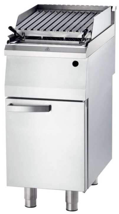 Grelhador a gás de pedra vulcânica 400x700x850h mm 6 Grelhador a gás de pedra vulcânica 400x700x850h mm 6