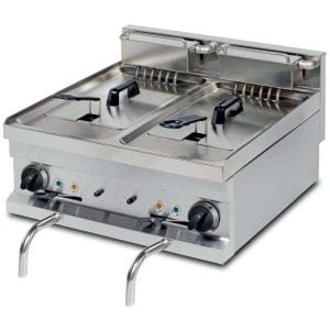 Fritadeira eléctrica de mesa dupla 8+8  litros 7