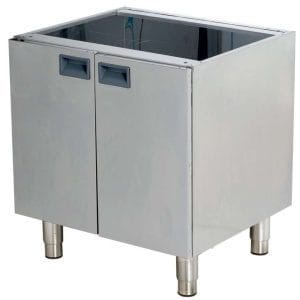 Suporte neutro com 2 portas 600x520x660h mm