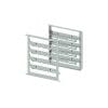 Kit de suportes laterais bivalentes para 4 tabuleiros GN1/1-600X400 mm de capacidade