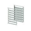 Kit de suportes laterais bivalentes para 6 tabuleiros GN1/1-600X400 mm de capacidade