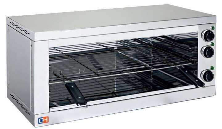 Salamandra eléctrica Elemento de aquecimento superior e inferior 4500W 800x360x360h mm - Hotelequip.pt Salamandra eléctrica Elemento de aquecimento superior e inferior 4500W 800x360x360h mm