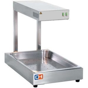 Aquecedor de frituras por radiação infravermelha 1000W GN1/1-65 com dimensões 560x500x330h mm