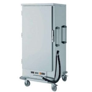 Carro quente 1 porta baixo 17 tabuleiros GN2/1 de 770x850x1700h mm