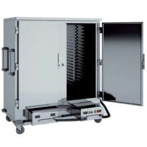 Carro de aquecimento alto Corpo duplo 34 tabuleiros GN2/1de 1455 x845 x1675h mm