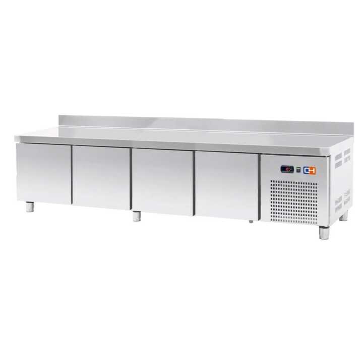 Mesa baixa GN/1 Refrigerada 4 portas Profundidade 700 de 2242 x700 x600h mm - Hotelequip.pt Mesa baixa GN/1 Refrigerada 4 portas Profundidade 700 de 2242 x700 x600h mm