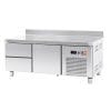 Mesa refrigerado central  com 2 gavetas GN1/1-100 + 1 gaveta GN1/1-300 Fundo  700 de 1342 x700 x600h mm