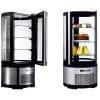 Expositor refrigerado redondo de 105 litros com 3 prateleiras de vidro 480X480X1030h mm