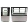 Balcão refrigerado ventilado Balcão refrigerado vitrine total de vidro reto com 2 prateleiras de vidro 915X675X1215h mm