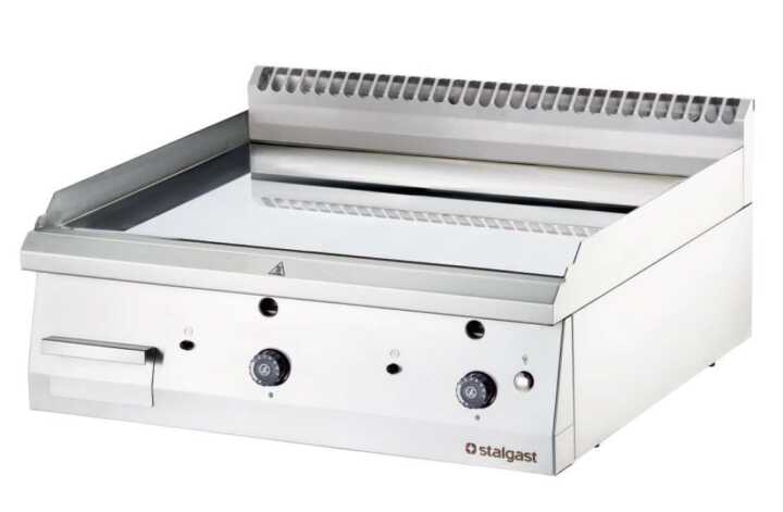 Fry Top a gás de mesa cromada dura Placa lisa 400x700x250h mm 6 Fry Top a gás de mesa cromada dura Placa lisa 400x700x250h mm 6