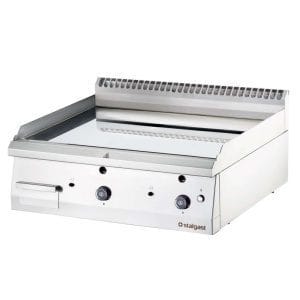 Fry Top a gás de mesa cromada dura placa lisa 800x700x250h mm 13Kw