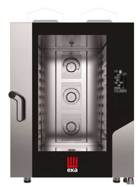 Forno de convecção a gás BLACK MASK Pastelaria/Padaria 10 tabuleiros 600x400 mm - Hotelequip.pt Forno de convecção a gás BLACK MASK Pastelaria/Padaria 10 tabuleiros 600x400 mm