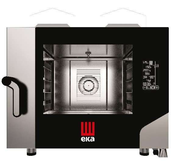 Forno de convecção a gás BLACK MASK Pastelaria/Padaria 4 tabuleiros 600x400 mm - Hotelequip.pt Forno de convecção a gás BLACK MASK Pastelaria/Padaria 4 tabuleiros 600x400 mm