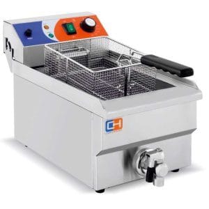 Fritadeira eléctrica 10 litros COM torneira 280x470x345h mm