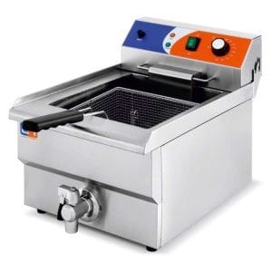 Fritadeira eléctrica 12 litros COM torneira 336x530x385h mm