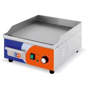 Fry Top eléctrica em aço rectificado 10mm de 360x460x220h mm