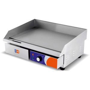 Fry Top eléctrica em aço rectificado 8mm 550x430x245h mm