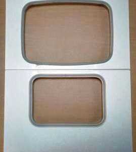 Molde para o selador de tabuleiros TS-1 para 1 tabuleiro 95x137 mm. e 1 tabuleiro GS1/8 (172x130 mm.)