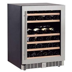Adega de vinhos Armário para vinhos 2 temperaturas 50 garrafas 595x580x870h mm