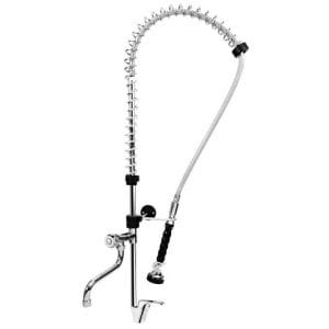 Torneira de duche de 2 águas de 1 orifício de mesa com torneira auxiliar com manípulo de uma alavanca