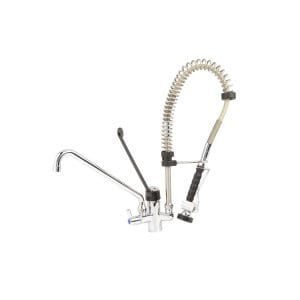 Torneira de duche de 2 águas 1 orifício com misturadora de alavanca longa