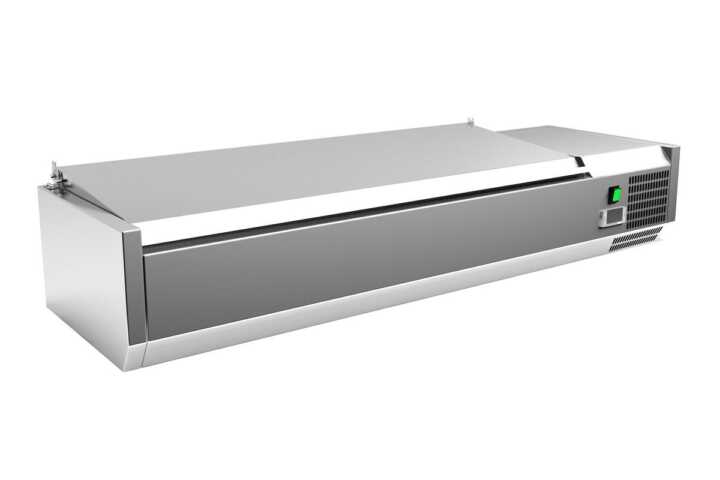 Vitrina 4 GN1/3 + 1 GN1/2 com tampa 1400 x395 x270h mm - Hotelequip.pt Vitrina 4 GN1/3 + 1 GN1/2 com tampa 1400 x395 x270h mm