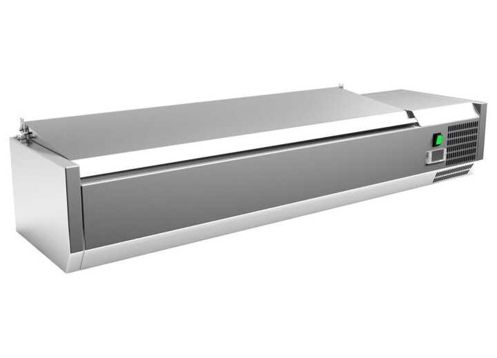 Vitrina com 6 tabuleiros GN1/4 com tampa 1400 x335 x270h mm - Hotelequip.pt Vitrina com 6 tabuleiros GN1/4 com tampa 1400 x335 x270h mm