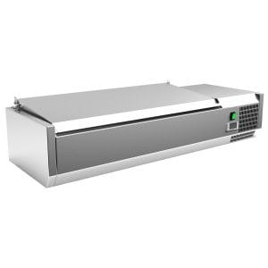 3 GN1/3 + 1 GN1/2 com LID 1200 x395 x270h mm  VRX1200380SL 3 compartimentos GN1/3 + 1 GN1/2 com LID 1200 x395 x270h mm