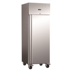 Armário refrigerado GN2/1 Aço inoxidável 1 porta 600 litros 680x810x1989h
