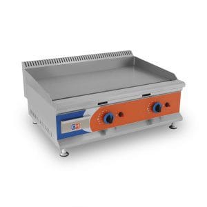 Frytops a gás Propano Aço Aço rectificado 12mm de 805x570x370h mm