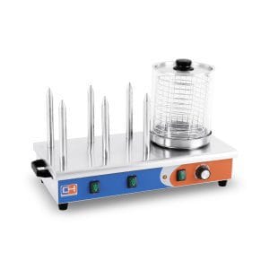 Máquina de 6 espetos para Hot Dogs 6 espetos 660x290x410h mm