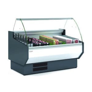 Vitrina Refrigerada Com Vidro Curvo Profundidade 1100 Dim