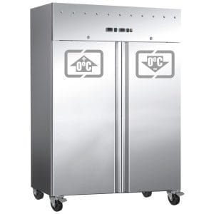 Armário refrigerado - congelador GN2/1 2 portas 1340x810x2000h mm