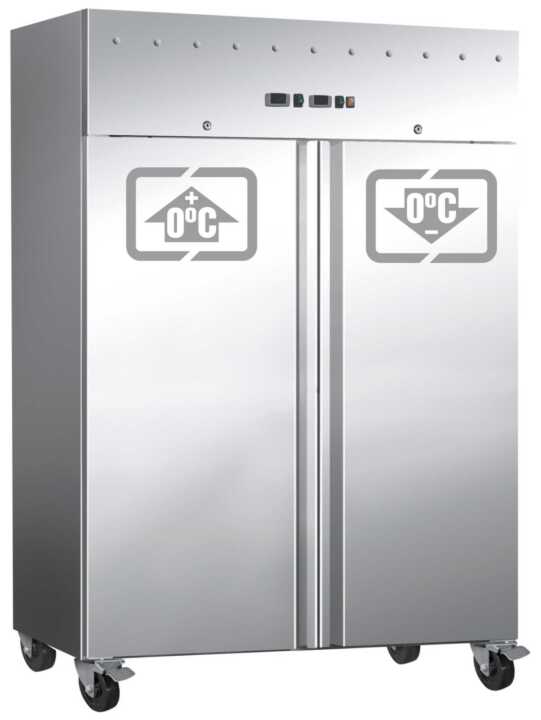 Armário refrigerado - congelador GN2/1 2 portas 1340x810x2000h mm - Hotelequip.pt Armário refrigerado - congelador GN2/1 2 portas 1340x810x2000h mm