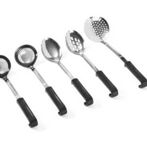 Escumadeira, redonda, Preto, 370x105mm