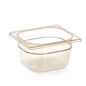 Recipiente GN 1/6, resistente a altas temperaturas, GN 1/6, 1,6L, Transparente, 176x162x(H)100mm